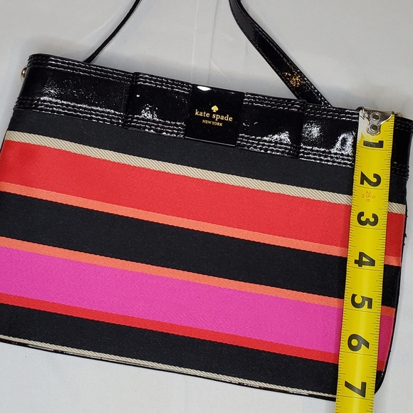 Kate Spade multi-color chain-link canvas crossbody bag - Picture 3 of 7